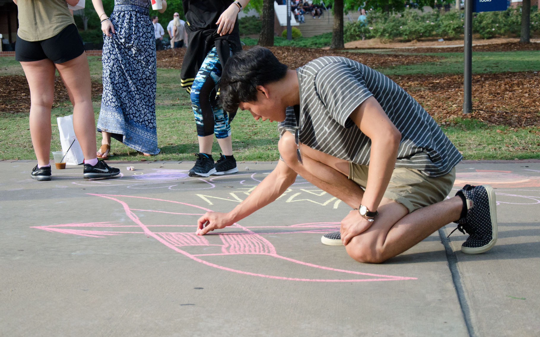 Chalk drawing